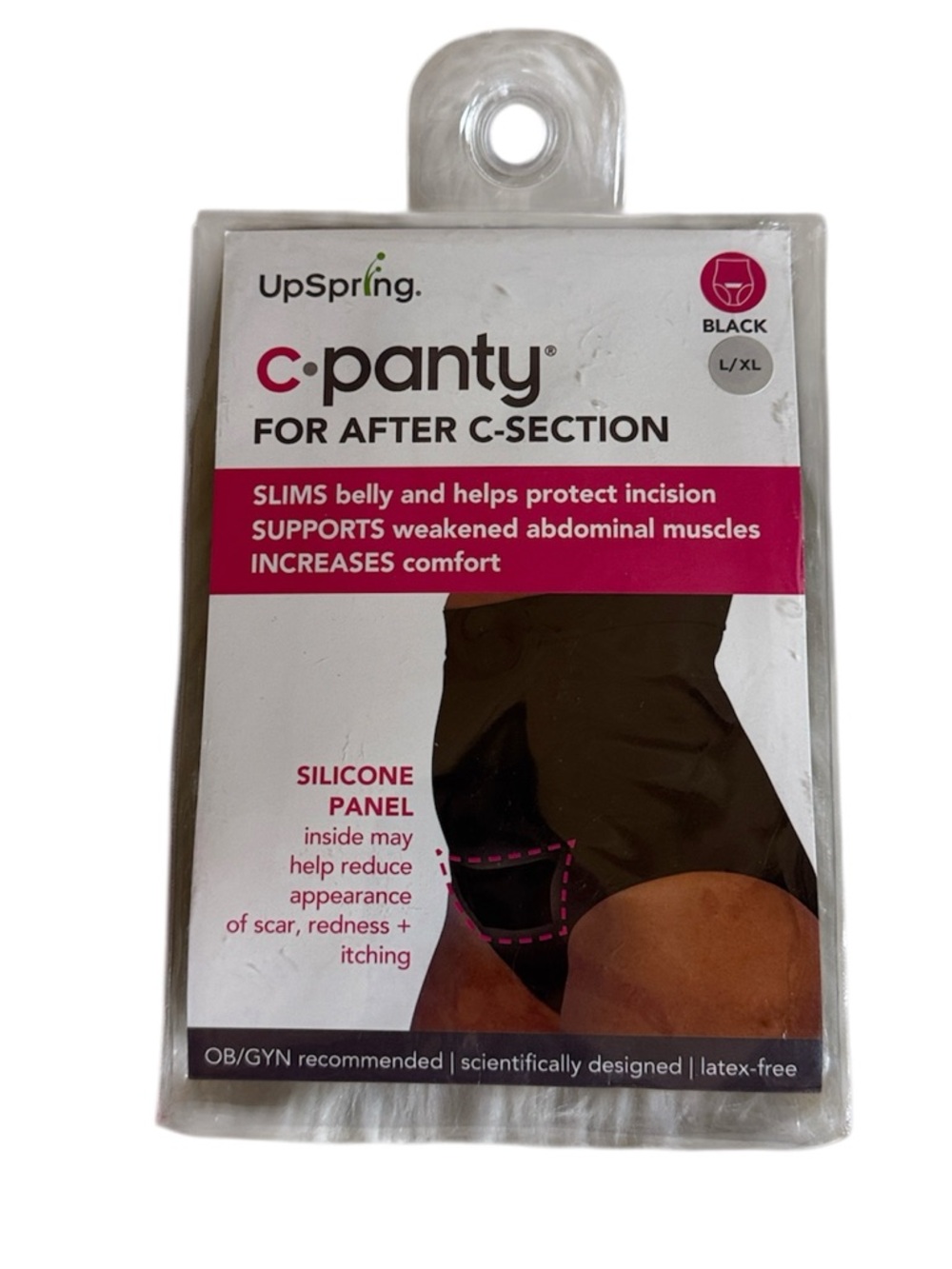 Upspring C-Panty for After C-Section recovery Size L / XL Black New in package